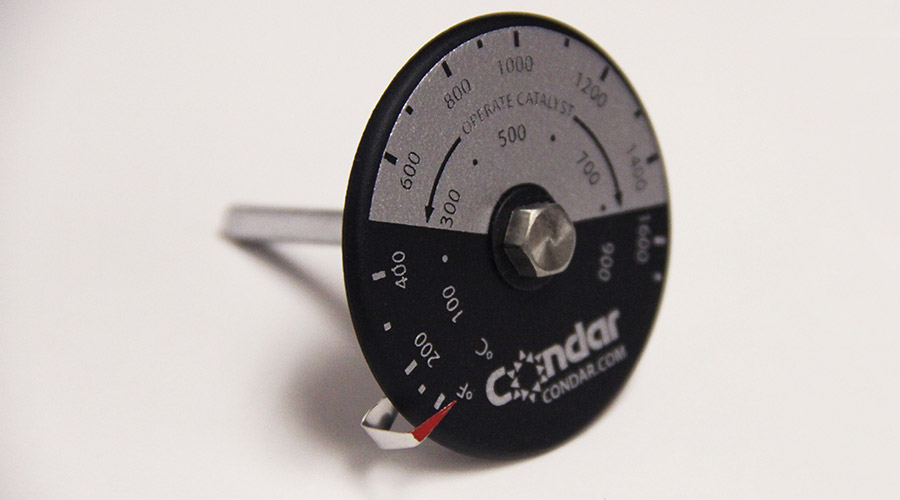 Condar catalytic thermometers