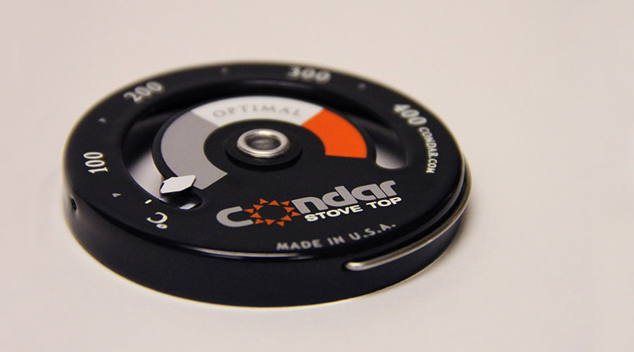 Condar three color enamel stove top thermometer